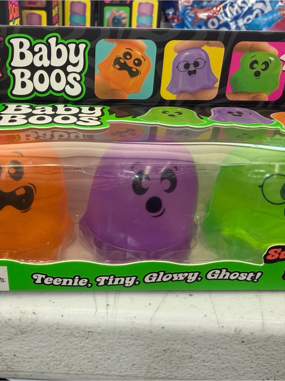 Needoh Glow Ghost Toy - Purple, Orange, Green